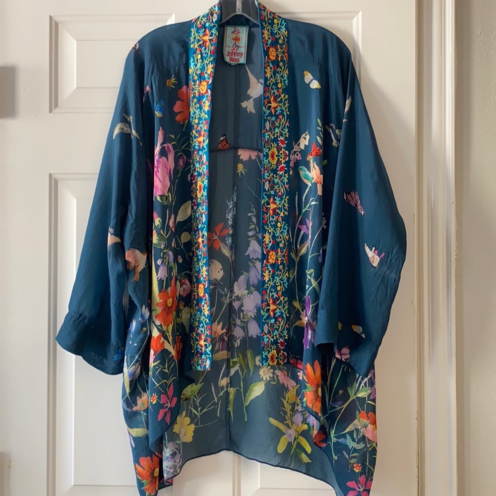 Johnny Was open front kimono
